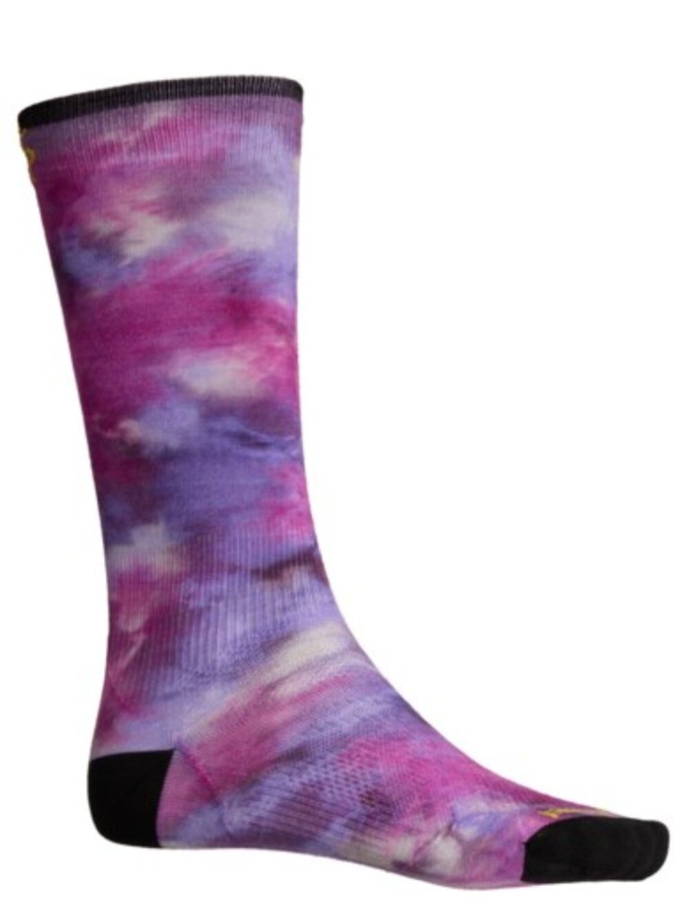 SmartWool Boys Girls Kids Medium Tie Dye Print Zero Cushion Ski Socks Purple NWT